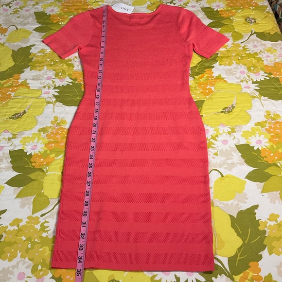 NWT $210 Torn By Ronny Kobo Coral Candy Stripe Dress INTERMIX Sm - Picture 7 of 11